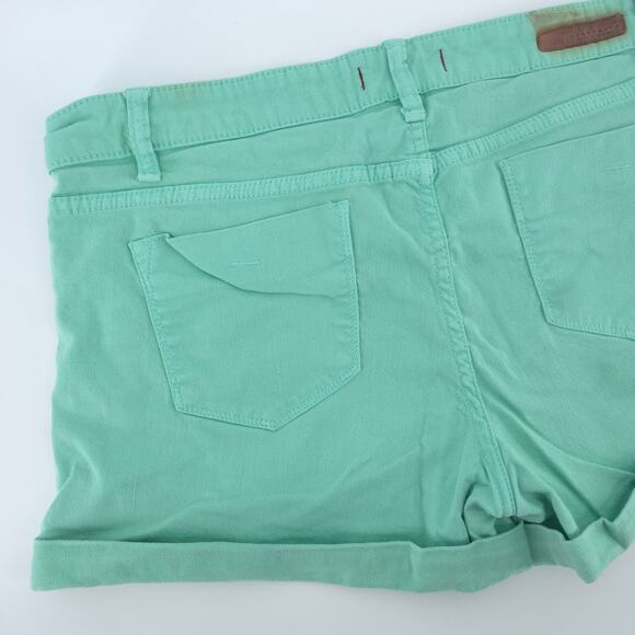 Sanctuary Coastal Rolled Cuffed Mid Rise Teal Blue 32 - Picture 7 of 9